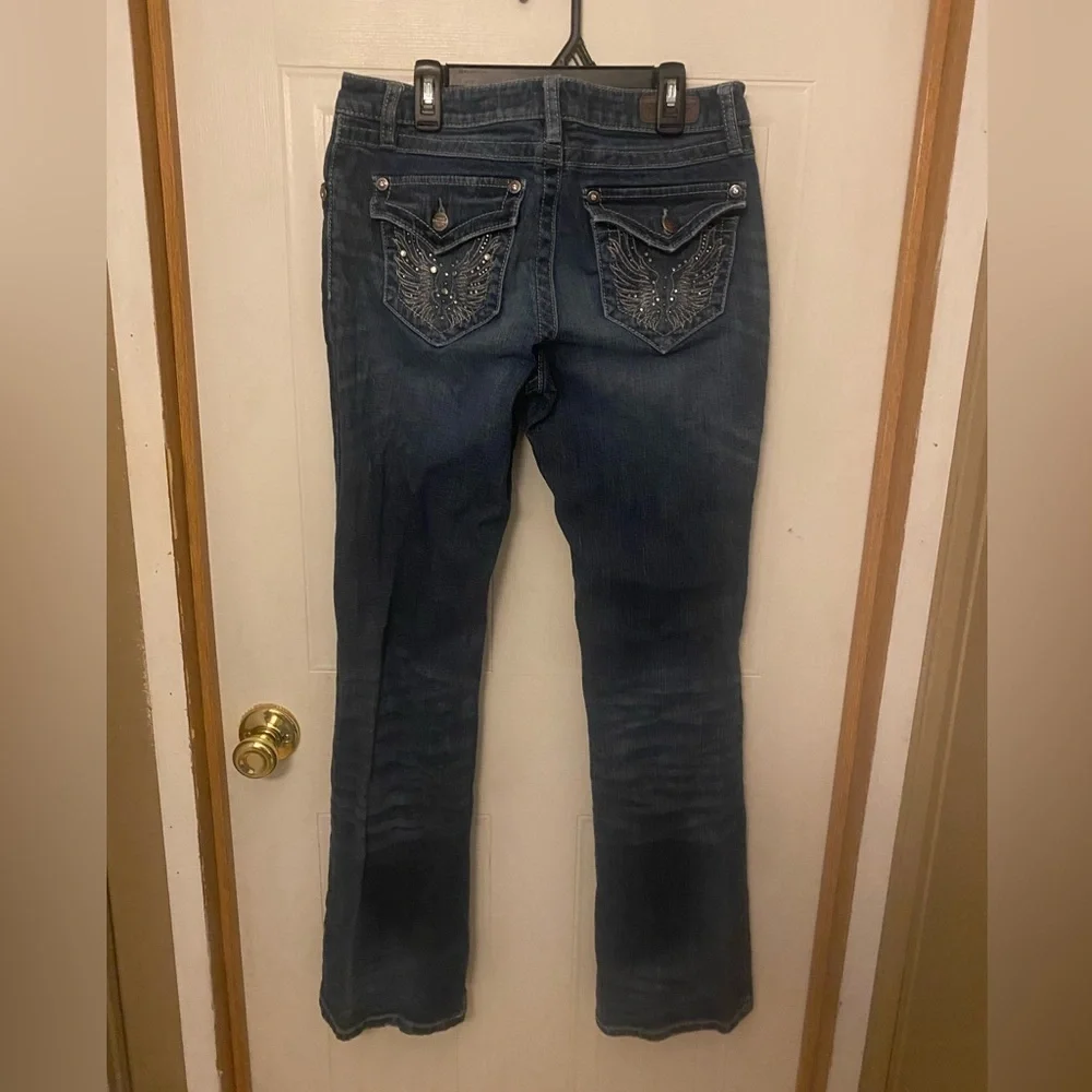 VTG Harley-Davidson Women's Embellished Dark Wash Bootcut Jeans